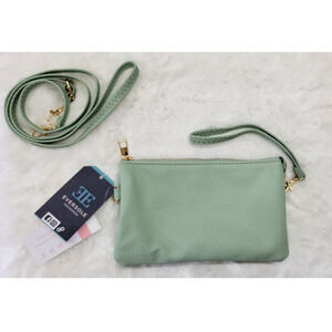 Pastel Mint Wristlet Crossbody